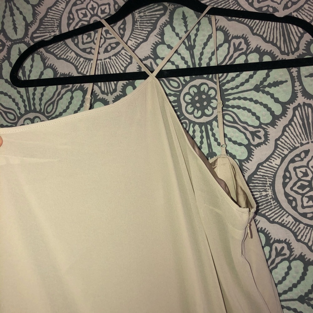 NWT Circle Cut Out Dress - Light Dusky Green